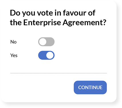 Majority Support Determinations Voting