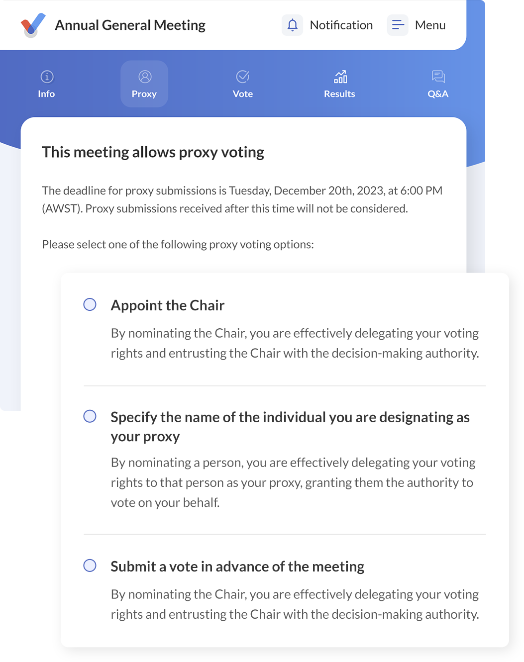 Vero Custom Voting Solutions